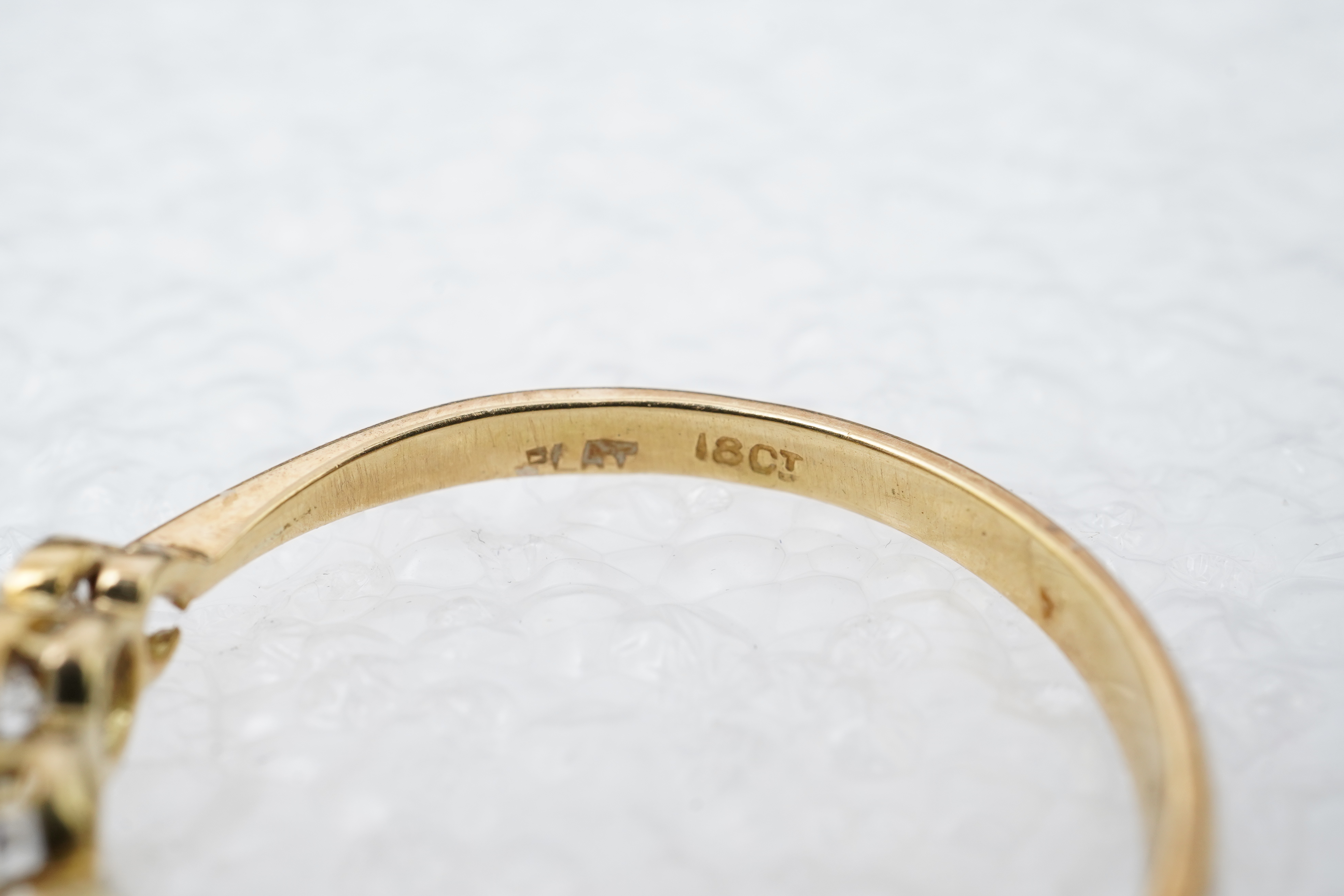 A five-stone diamond ring, early 20th century